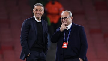 Luis Enrique et Luis Campos - PSG