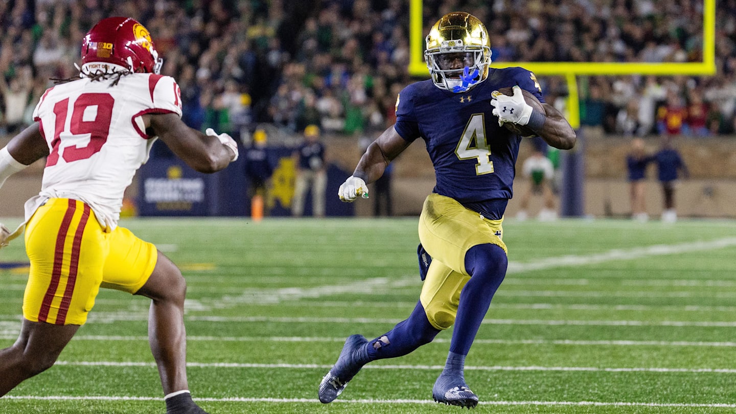 Jeremiyah Love, Notre Dame Run Wild on USC As Future of Rivalry Remains Uncertain