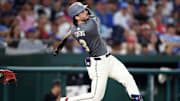 Aug 30, 2024; Washington, District of Columbia, USA; Washington Nationals outfielder Dylan Crews (3) swings during the third inning against the Chicago Cubs at Nationals Park. 