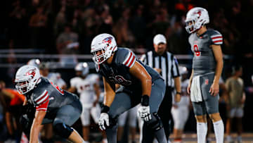 Nixa's Jackson Cantwell as the Eagles took on the Republic Tigers at Nixa on Friday, Aug. 30, 2024.