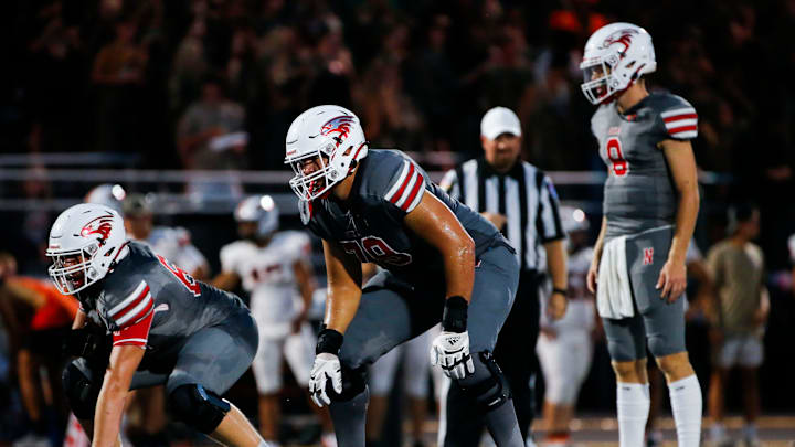 Nixa's Jackson Cantwell as the Eagles took on the Republic Tigers at Nixa on Friday, Aug. 30, 2024.