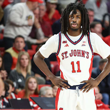 St. John's is a home favorite against Alabama in Saturday's college basketball action.