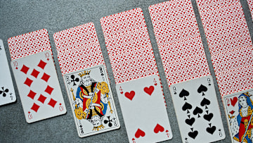 French playing cards use ‘R’ and ‘D’ instead of ‘K’ and ‘Q.’