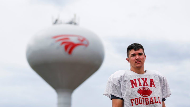 Nixa High School freshman Jackson Cantwell is a 6-foot-8 multi-sport athlete and has already scored a 33 on the ACT.Tixa Football0000