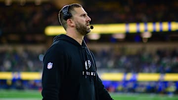 Nov 24, 2024; Inglewood, California, USA; Philadelphia Eagles head coach head coach Nick Sirianni watches game action against the Los Angeles Rams during the second half at SoFi Stadium. Mandatory Credit: Gary A. Vasquez-Imagn Images