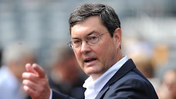 Sep 23, 2018; Pittsburgh, PA, USA; Pittsburgh Pirates owner Bob Nutting before the game against the Milwaukee Brewers at PNC Park. Mandatory Credit: Philip G. Pavely-Imagn Images