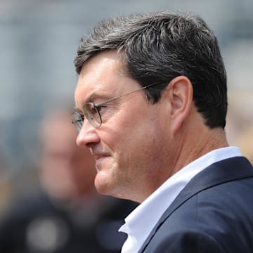 Sep 23, 2018; Pittsburgh, PA, USA; Pittsburgh Pirates owner Bob Nutting before the game against the Milwaukee Brewers at PNC Park. Mandatory Credit: Philip G. Pavely-Imagn Images
