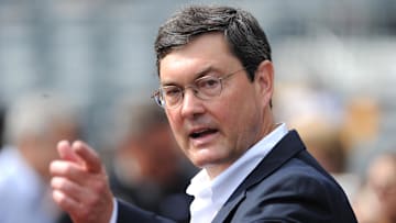 Sep 23, 2018; Pittsburgh, PA, USA; Pittsburgh Pirates owner Bob Nutting before the game against the Milwaukee Brewers at PNC Park. Mandatory Credit: Philip G. Pavely-Imagn Images