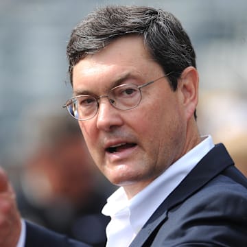 Sep 23, 2018; Pittsburgh, PA, USA; Pittsburgh Pirates owner Bob Nutting before the game against the Milwaukee Brewers at PNC Park. Mandatory Credit: Philip G. Pavely-Imagn Images