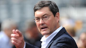 Sep 23, 2018; Pittsburgh, PA, USA; Pittsburgh Pirates owner Bob Nutting before the game against the Milwaukee Brewers at PNC Park. Mandatory Credit: Philip G. Pavely-Imagn Images