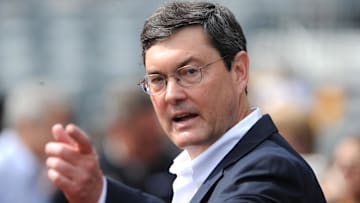 Sep 23, 2018; Pittsburgh, PA, USA; Pittsburgh Pirates owner Bob Nutting before the game against the Milwaukee Brewers at PNC Park. Mandatory Credit: Philip G. Pavely-Imagn Images