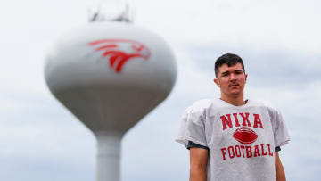 Nixa High School freshman Jackson Cantwell is a 6-foot-8 multi-sport athlete and has already scored a 33 on the ACT.

Tnixa Football00009