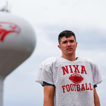 Nixa High School freshman Jackson Cantwell is a 6-foot-8 multi-sport athlete and has already scored a 33 on the ACT.

Tnixa Football00009