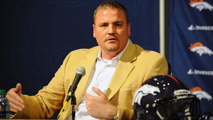 April 20 2011; Englewood, CO, USA; Denver Broncos general manager Brian Xanders speaks to the media during a pre draft press conference at Broncos headquarters. April 20 2011; Englewood, CO, USA; Denver Broncos general manager Brian Xanders speaks to the media during a pre draft press conference at Broncos headquarters.