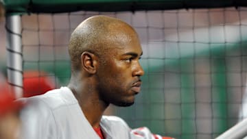 July 31, 2008; Washington, DC, USA; Philadelphia Phillies shortstop Jimmy Rollins (11) during the game against the Washington Nationals at Nationals Park.