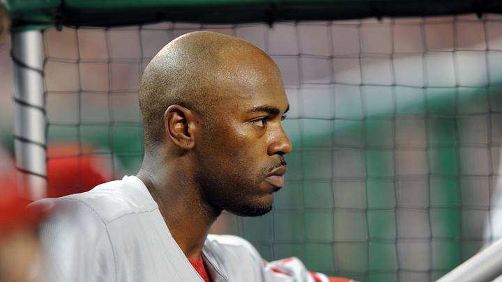 July 31, 2008; Washington, DC, USA; Philadelphia Phillies shortstop Jimmy Rollins (11) during the game against the Washington Nationals at Nationals Park.
