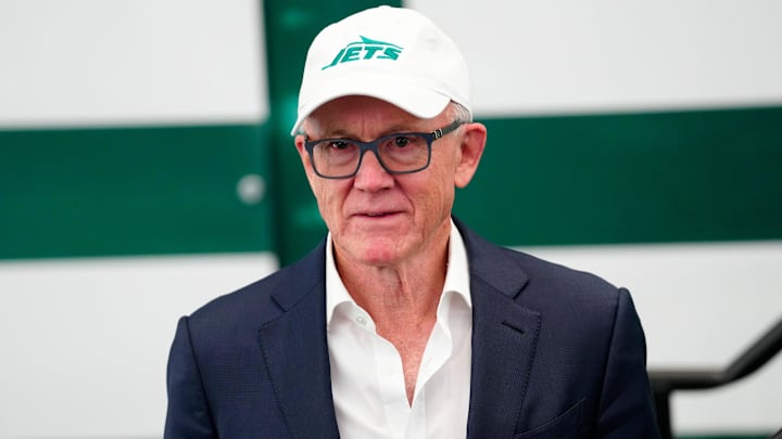 Woody Johnson, primary owner of the New York Jets, is shown, at the Atlantic Health Jets Training Center, Monday, January 27, 2025, in Florham Park.