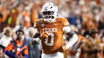 Dec 21, 2024; Austin, Texas, USA; Texas Longhorns linebacker Anthony Hill Jr. (0) against the Clemson Tigers during the CFP National playoff first round at DKR-Texas Memorial Stadium