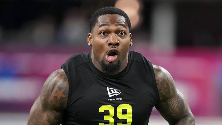 Florida Gators defensive lineman George Gumbs during the NFL Scouting Combine
