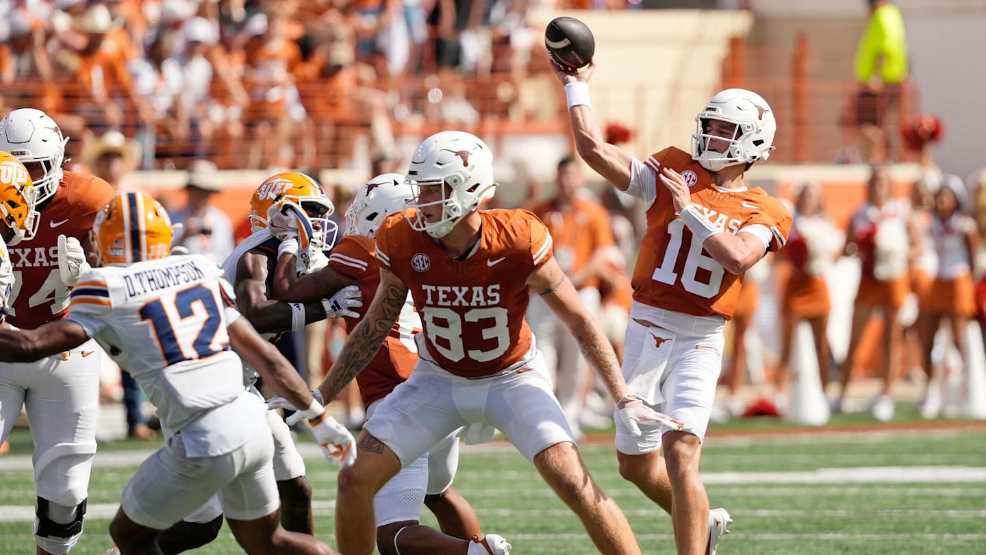 Texas Longhorns, Arch Manning Fight Through Boos in Ugly Win Over UTEP