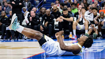Dec 28, 2023; New Orleans, Louisiana, USA; Utah Jazz guard Collin Sexton (2) celebrates a basket and