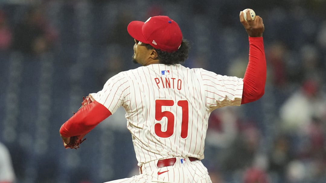 Philadelphia Phillies relief pitcher Ricardo Pinto might be the odd man out of the bullpen
