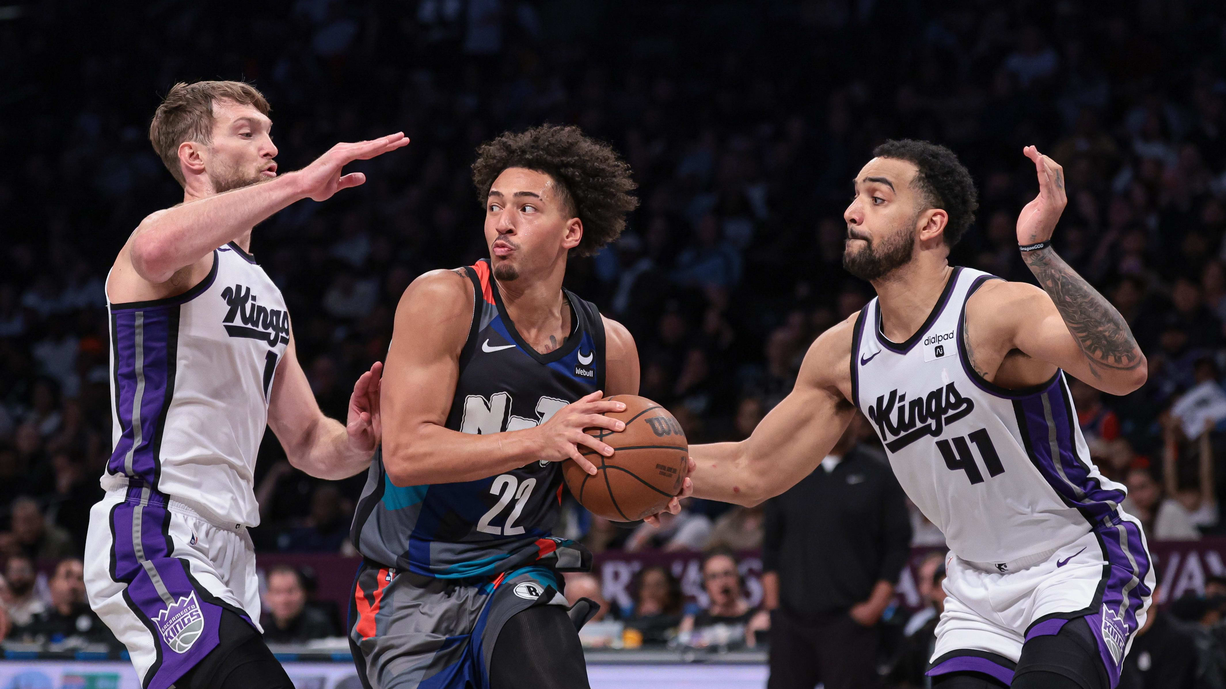 Kings Put On Defensive Display in 107-77 Win vs. Nets