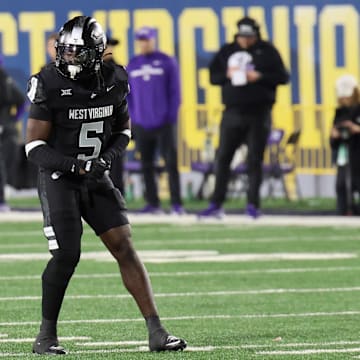 West Virginia University safety Fred Perry