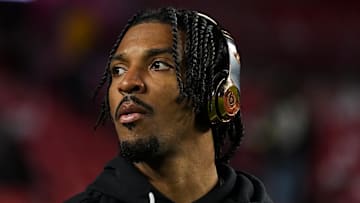 Washington Commanders quarterback Jayden Daniels