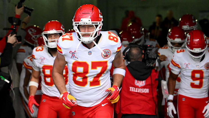 Travis Kelce and the Chiefs will take on the Broncos on Christmas night.