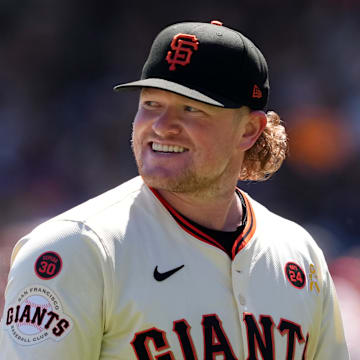 Sep 1, 2024; San Francisco, California, USA; San Francisco Giants starting pitcher Logan Webb (62) during the third inning against the Miami Marlins at Oracle Park. 