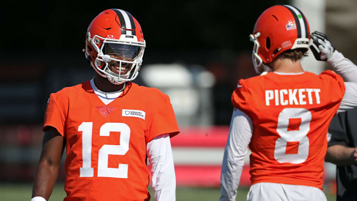 Shedeur Sanders is competing for a starting QB spot in Cleveland. 