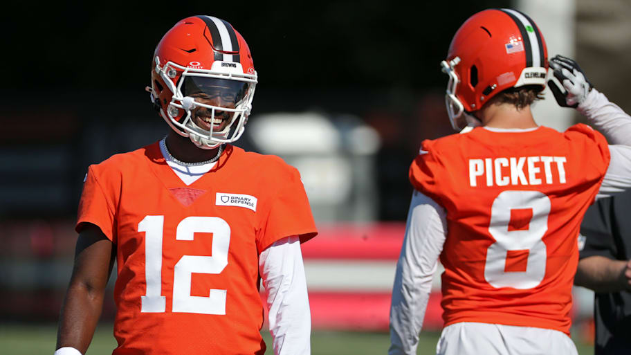 Shedeur Sanders is competing for a starting QB spot in Cleveland.  | Jeff Lange / USA TODAY NETWORK via Imagn Images
