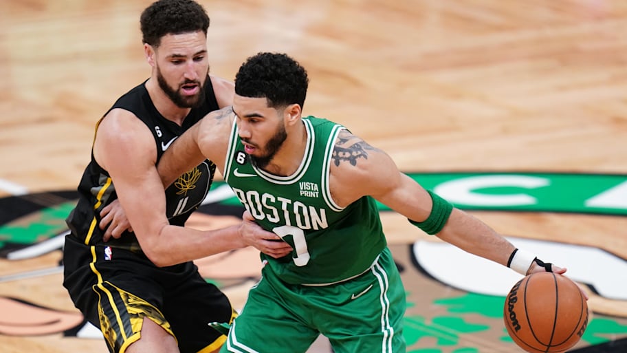 Klay Thompson and Jayson Tatu