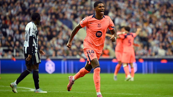 Gegen Newcastle United erzielte Marcus Rashford seine ersten zwei Pflichtspieltreffer für den FC Barcelona. 