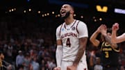 Broome reacts as Auburn advance to the Elite Eight.