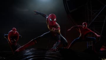 Spider-Man from the multiverse in Columbia Pictures SPIDER-MAN: NO WAY HOME.