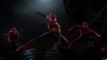Spider-Man from the multiverse in Columbia Pictures SPIDER-MAN: NO WAY HOME.