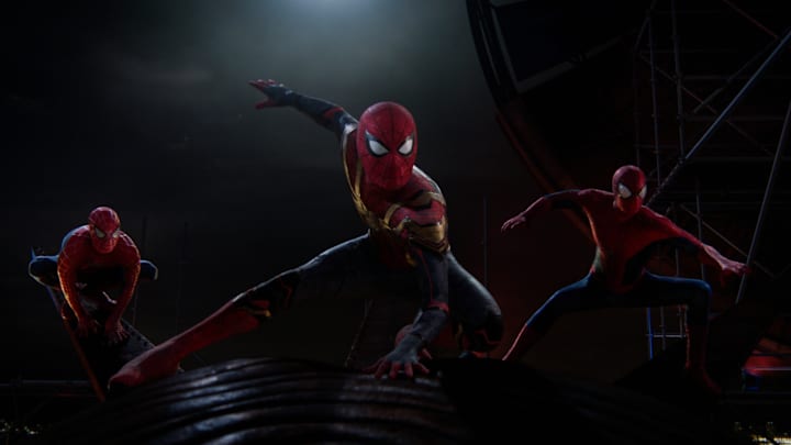 Spider-Man from the multiverse in Columbia Pictures SPIDER-MAN: NO WAY HOME.