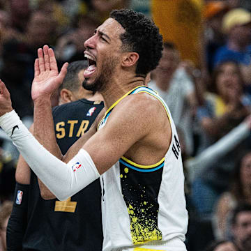 Indiana Pacers guard Tyrese Haliburton on May 11, 2025.