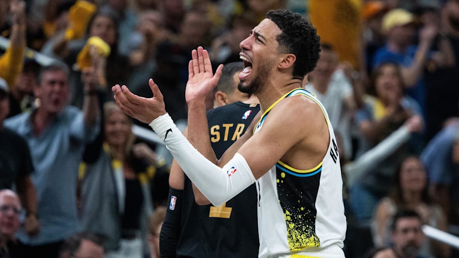 Indiana Pacers guard Tyrese Haliburton on May 11, 2025. | Trevor Ruszkowski-Imagn Images
