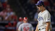 Tampa Bay Rays pitcher Joe Boyle leaves a game against the St. Louis Cardinals after giving up six runs in five innings.