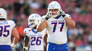 Boise State Broncos offensive lineman Kage Casey.