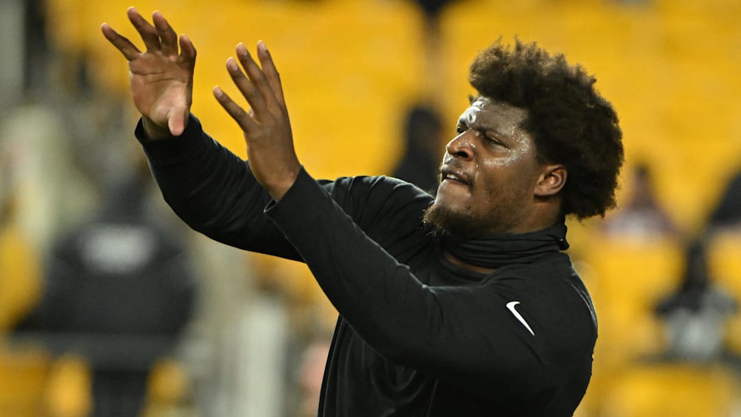 Pittsburgh Steelers tight end Darnell Washington (80) Pittsburgh Steelers tight end Darnell Washington (80)