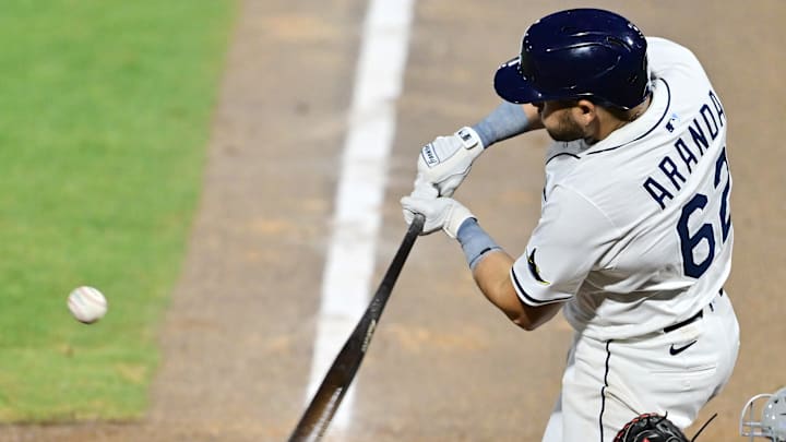 El mexicano de los Tampa Bay Rays, Jonathan Aranda, es uno de los mejores bateadores de todas las Grandes Ligas El mexicano de los Tampa Bay Rays, Jonathan Aranda, es uno de los mejores bateadores de todas las Grandes Ligas