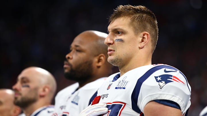 New England Patriots tight end Rob Gronkowski