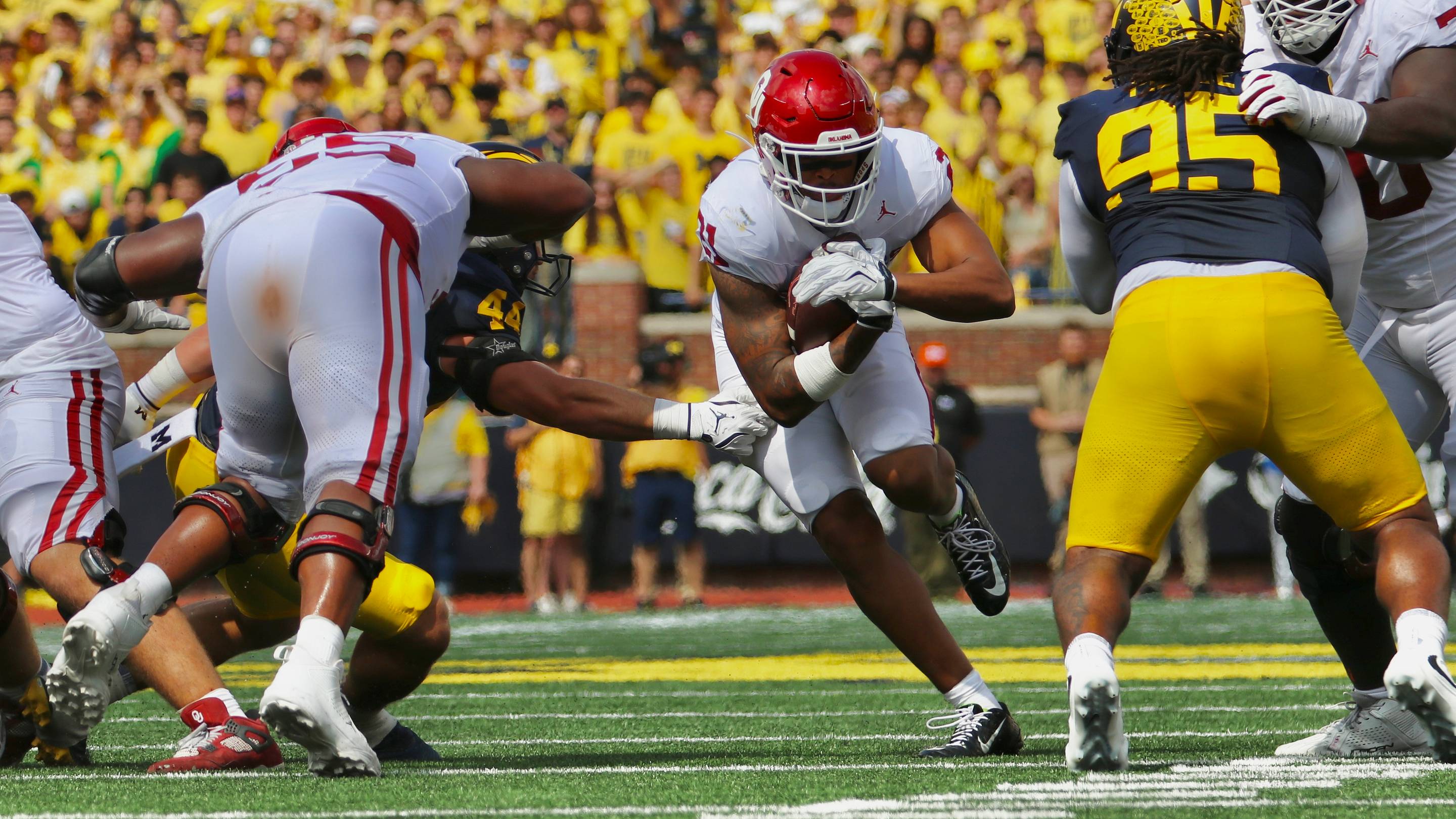Oklahoma Went Away From the Run Early and Never Found Rhythm on the Ground in Michigan
