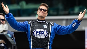 May 25, 2025; Indianapolis, Indiana, USA; Tom Brady in attendance during the 109th Running of the Indianapolis 500 at Indianapolis Motor Speedway. Mandatory Credit: Mark J. Rebilas-Imagn Images
