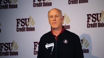 FSU tight ends coach Chris Thomsen at the FSU National Signing Day Party on Feb. 5, 2020.

Img 4521