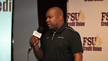 FSU running backs coach David Johnson at the FSU National Signing Day Party on Feb. 5, 2020.

Img 4527